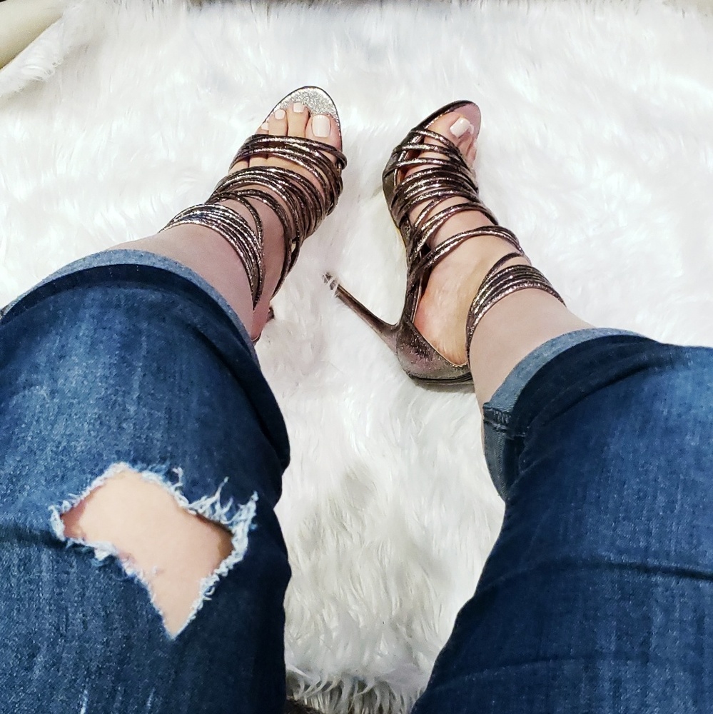 NWOT Sexy Strappy Sandals
